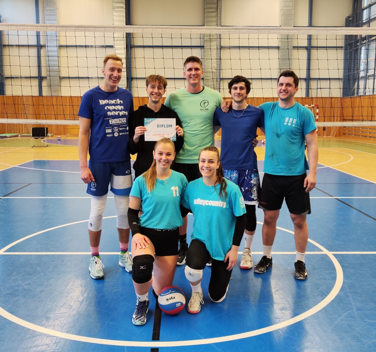 Volejbal, sportovní den 2023, 2.místo tým Univerzitní výběr 2