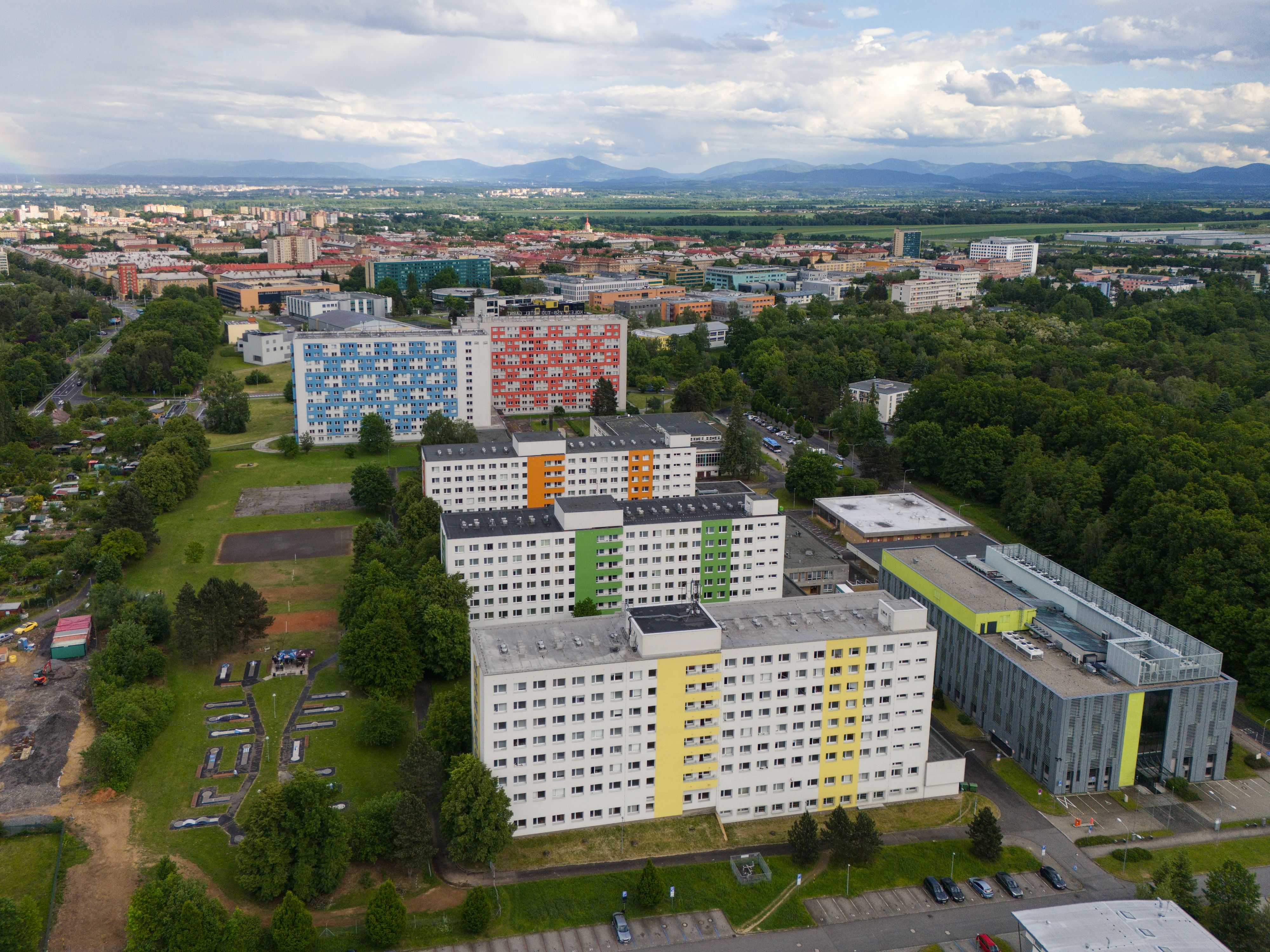 Areál kolejí a kampus