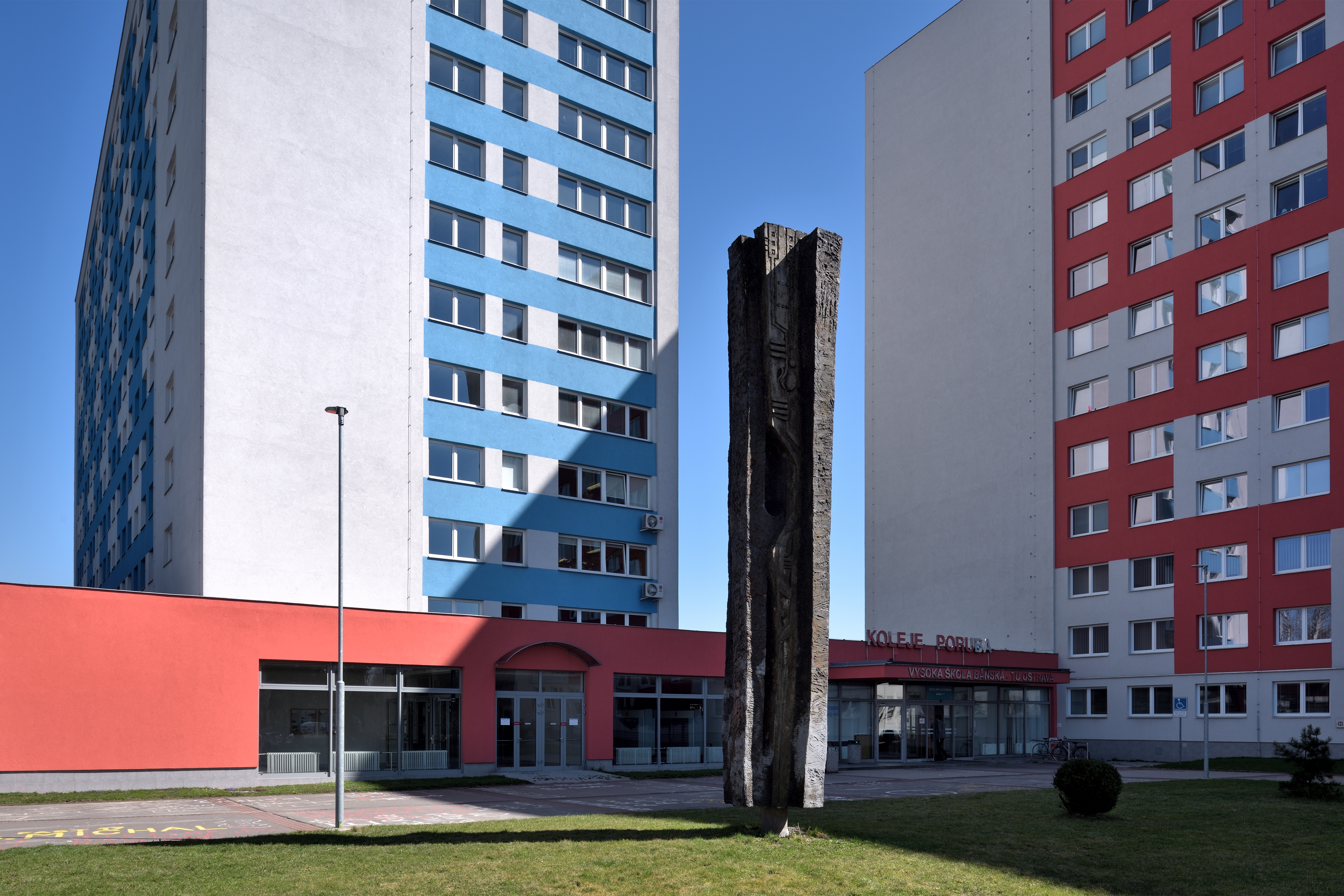 Stela in the context of the current form of dormitory objects, photo by Eva Špačková