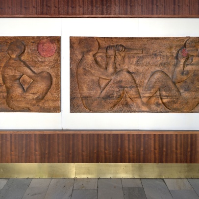 Reliefs of Youth and Folk Song, photo by Roman Polášek