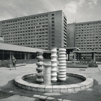 Fountain with water in the 1980s, AMO archive, photographs by Petr Sikula