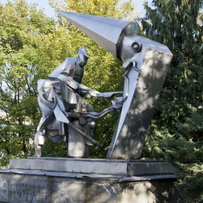 Plastika Práce, fotografie Jakub Ivánek Plastika Práce, fotografie Jakub Ivánek