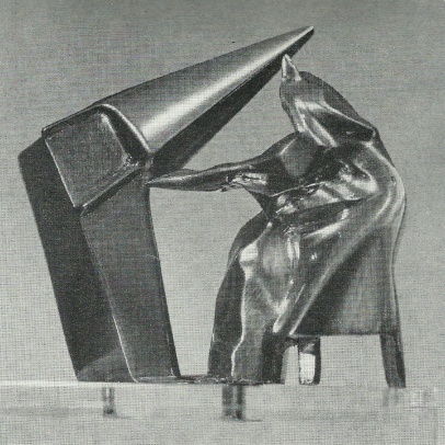 Model of sculpture, reproduction in Výtvarná kultura 1977, No. 6