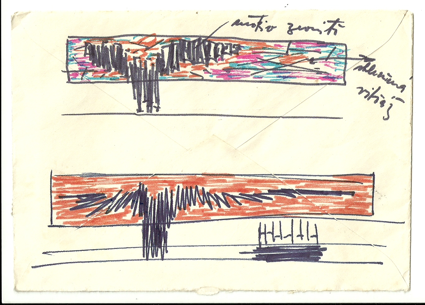 Sketch for the Prometheus relief, archive of Vladislav Gajda