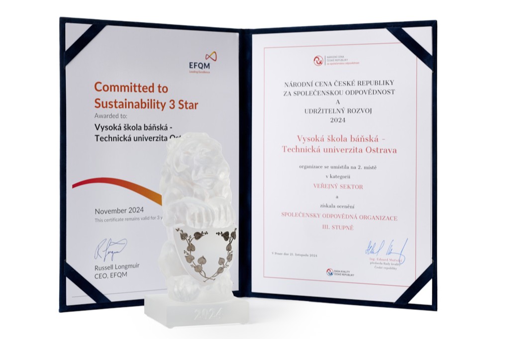 Certifikát Committed to Sustainability 3 Star